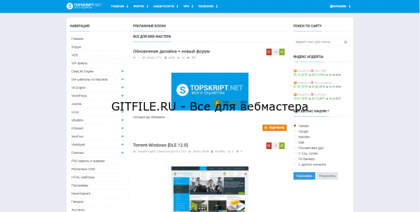 Слив шаблона TopSkript DLE 11.3